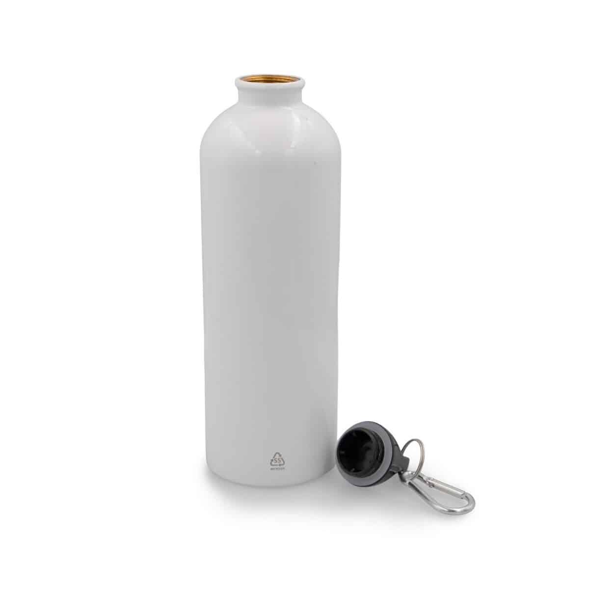 Butelki z logo – butelka sportowa 750 ml z karabińczykiem | laveriano VA918-02_AAA02 Butelka sportowa 750 ml z karabińczykiem | Laveriano VA918-02_AAA02