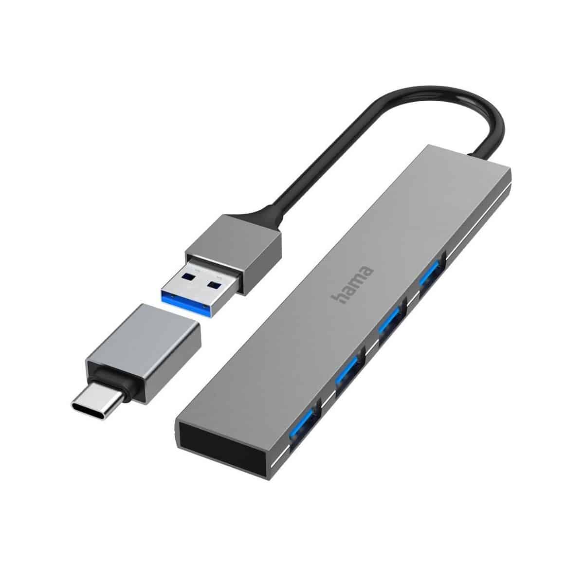 Huby usb z logo – hub usb, usb-c hama VH072-19_AAA01 Hub USB, USB-C Hama VH072-19_AAA01