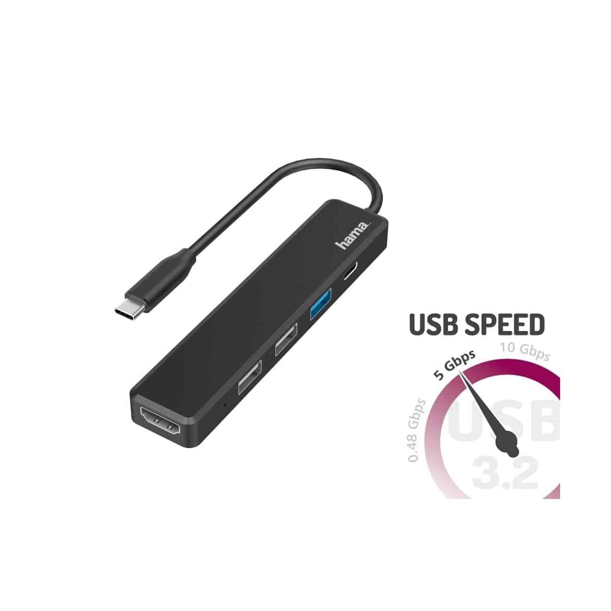 Huby usb z logo – hub usb, usb-c, hdmi hama VH071-03_AAA03 Hub USB, USB-C, HDMI Hama VH071-03_AAA03