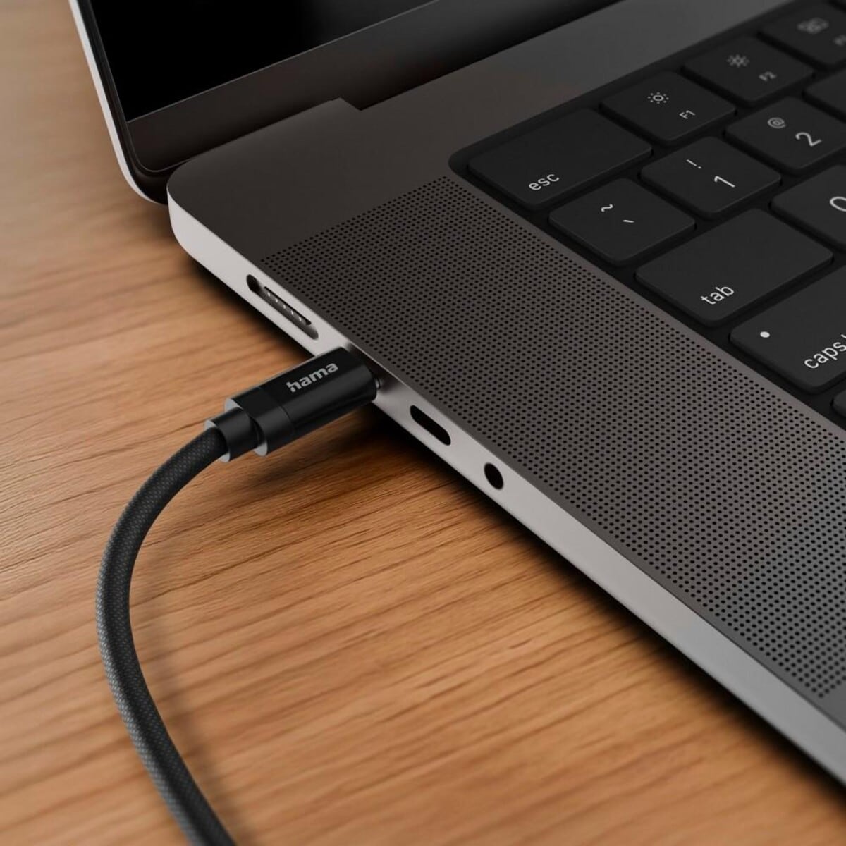 Kable usb z logo – kabel do ładowania hama 100w VH018-03_ATM02 Kabel do ładowania Hama 100W VH018-03_ATM02