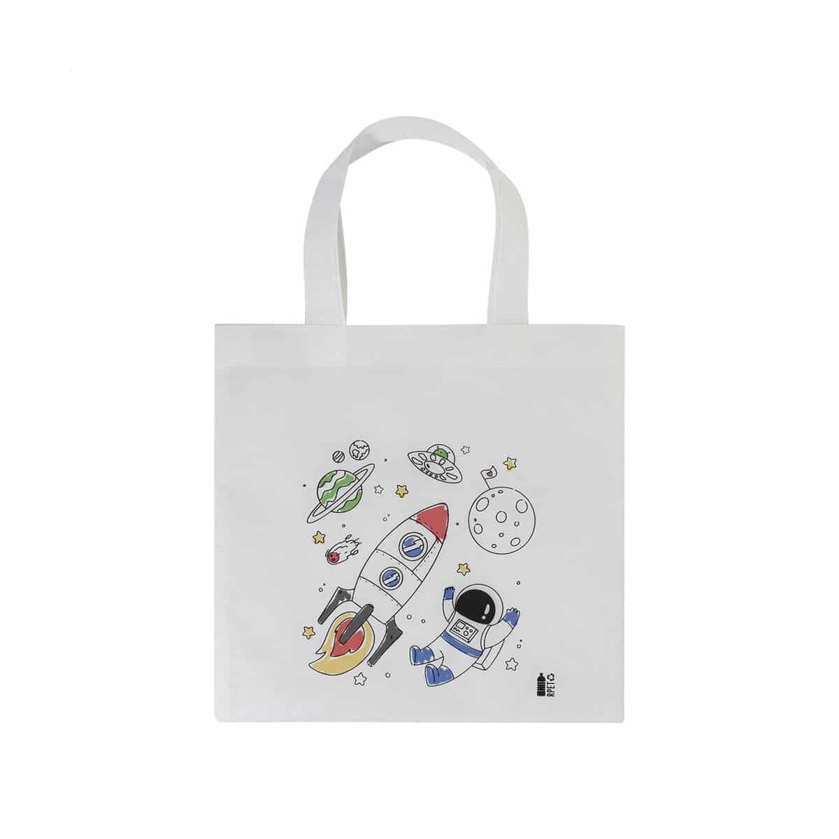 Kolorowanki z logo – spacolo torba do kolorowania rpet AP800299__B Spacolo torba do kolorowania RPET AP800299__B