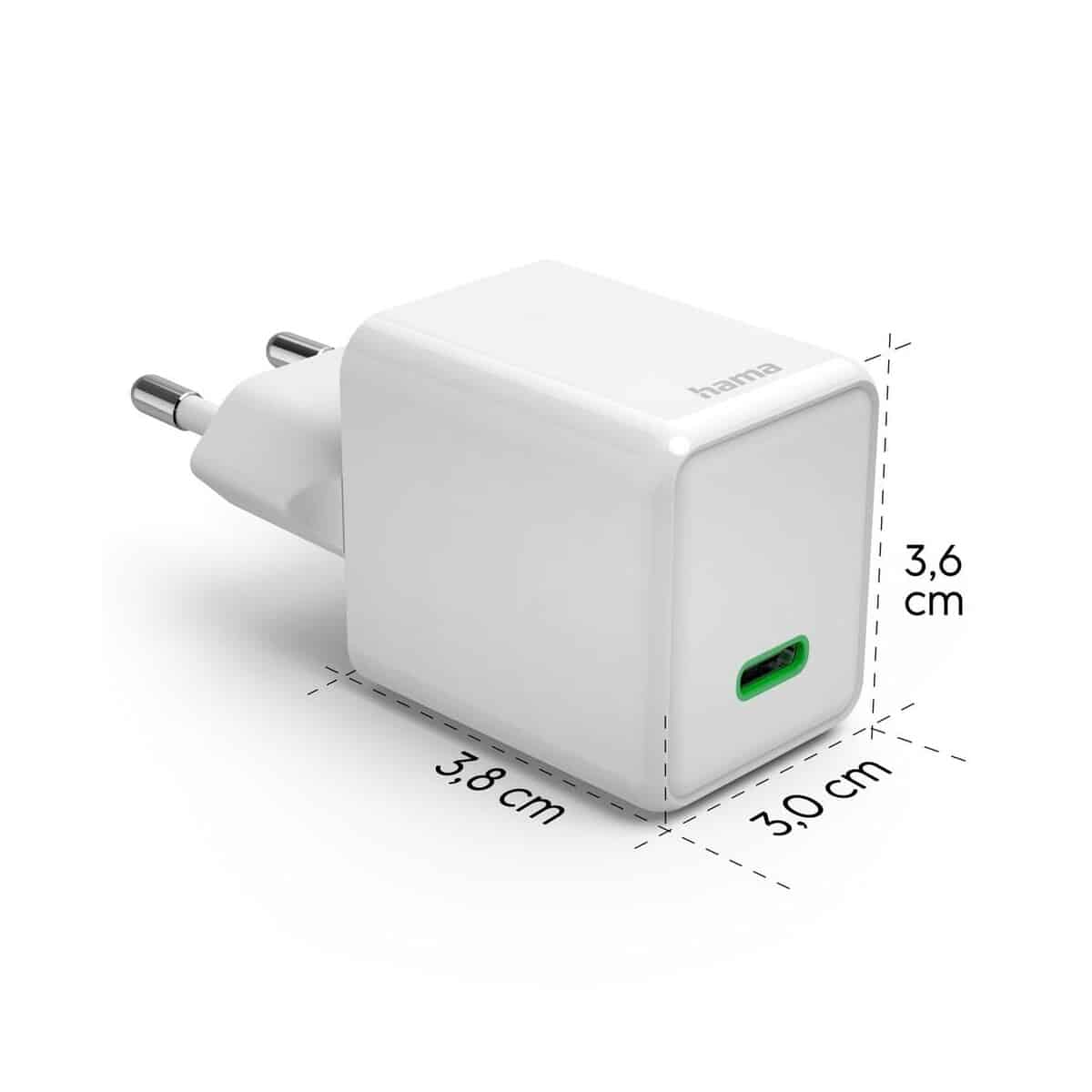 Ładowarki z logo – ładowarka ścienna 45w hama supermini VH020-02_AAA06 Ładowarka ścienna 45W Hama Supermini VH020-02_AAA06