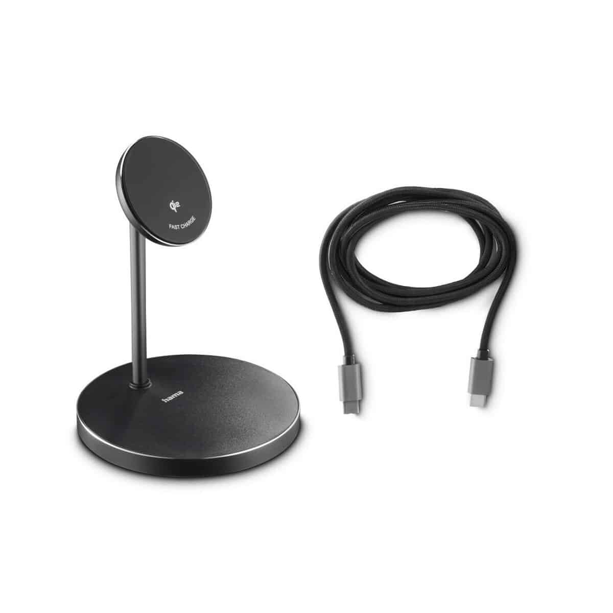 Ładowarki z logo – magnetyczna ładowarka bezprzewodowa 15w hama VH036-03_AAA03 Magnetyczna ładowarka bezprzewodowa 15W Hama VH036-03_AAA03