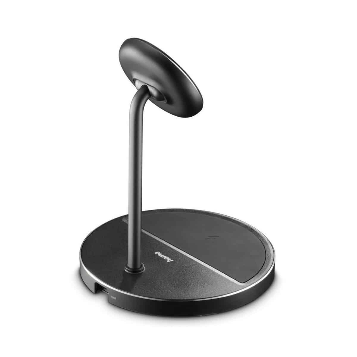 Ładowarki z logo – magnetyczna ładowarka bezprzewodowa 2 w 1 15w hama VH066-03_AAA02 Magnetyczna ładowarka bezprzewodowa 2 w 1 15W Hama VH066-03_AAA02