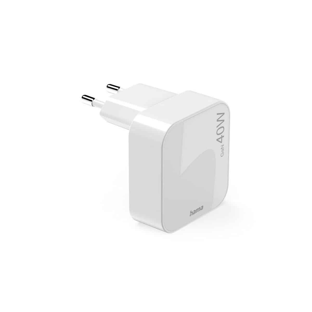 Ładowarki z logo – składana ładowarka ścienna 40w hama VH021-02_AAA02 Składana ładowarka ścienna 40W Hama VH021-02_AAA02