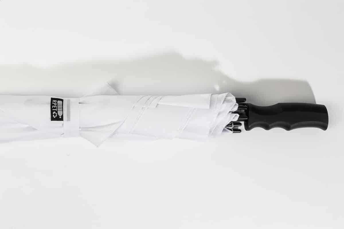 Parasole sztormowe z logo – quadstorm kwadratowy parasol rpet AP800282-01__CU1 Quadstorm kwadratowy parasol RPET AP800282-01__CU1