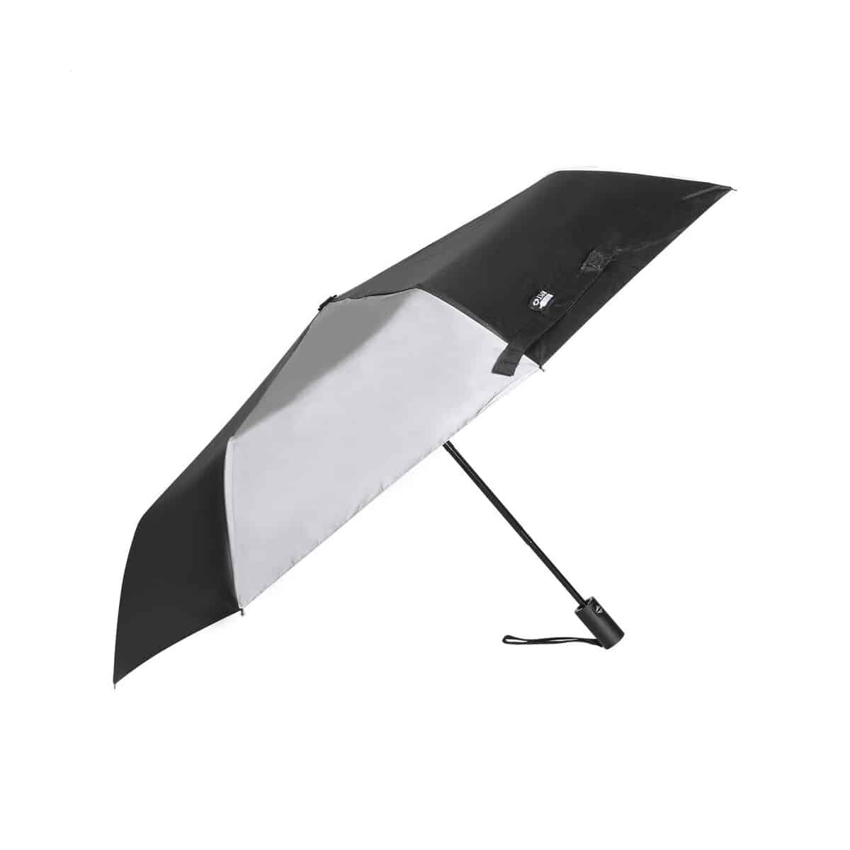 Parasole sztormowe z logo – radians fold odblaskowy parasol rpet AP800279-10__A Radians Fold odblaskowy parasol RPET AP800279-10__A