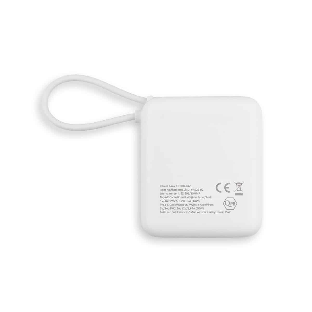 Powerbanki z logo – power bank 10000 mah | alula VA922-02_IBK01 Power bank 10000 mAh | Alula VA922-02_IBK01