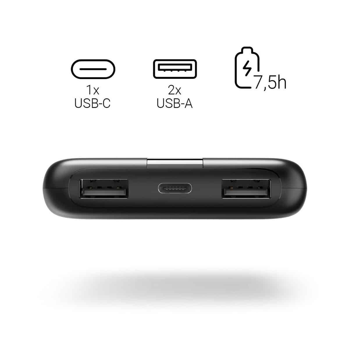Powerbanki z logo – power bank 10000 mah hama power pack performance VH025-03_ITP02 Power bank 10000 mAh Hama Power Pack Performance VH025-03_ITP02