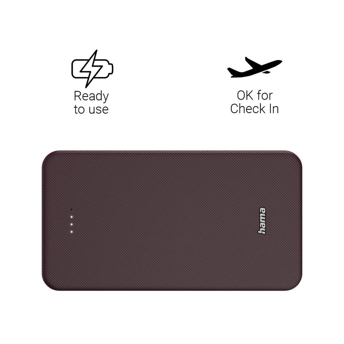 Powerbanki z logo – power bank 20000 mah hama power pack VH024-12_AAB02 Power bank 20000 mAh Hama Power Pack VH024-12_AAB02