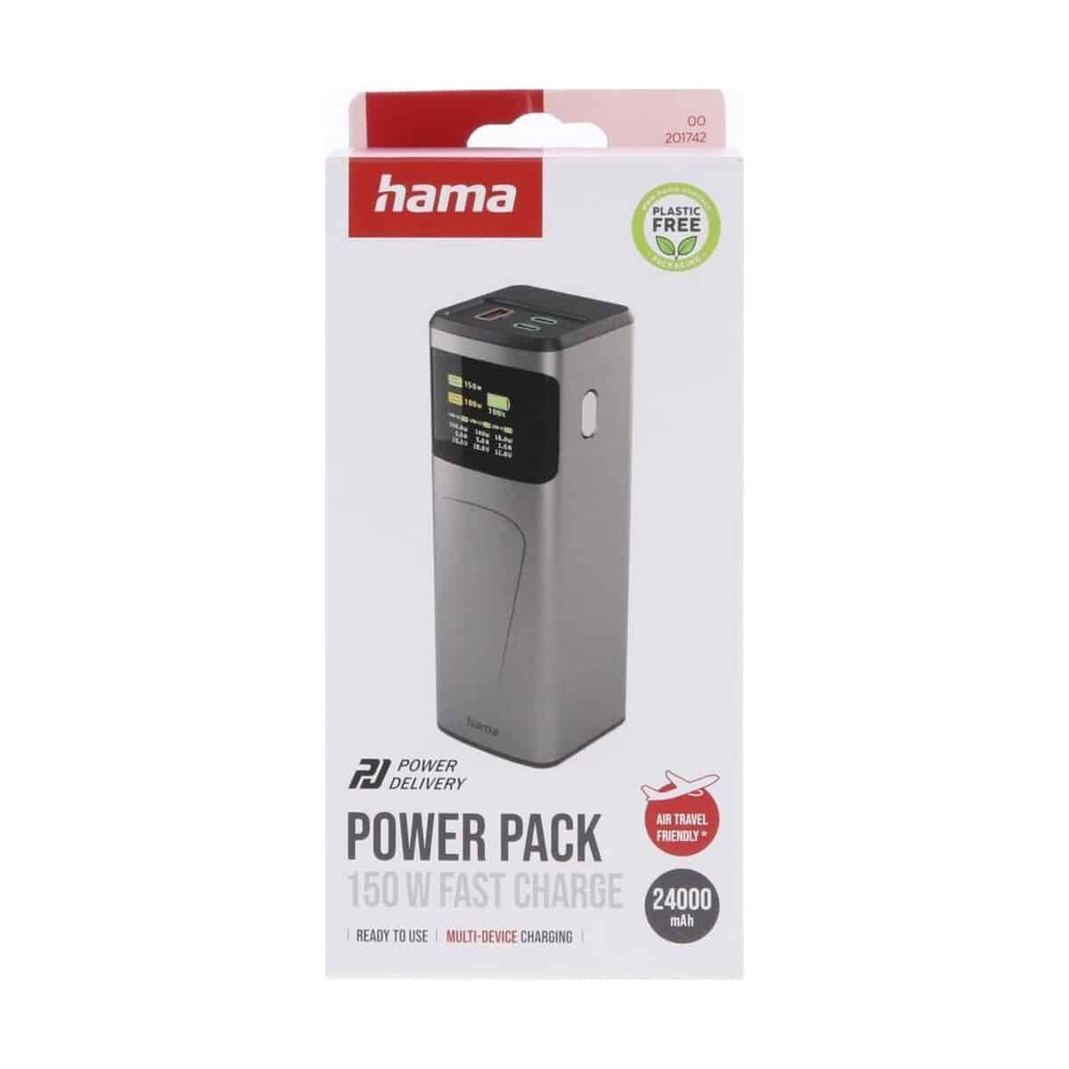 Powerbanki z logo – power bank 24000 mah hama high power 150w VH029-15_PFT01 Power bank 24000 mAh Hama High Power 150W VH029-15_PFT01