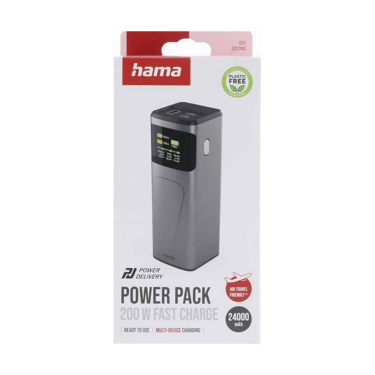 Powerbanki z logo – power bank 24000 mah hama high power 200w VH030-15_PFT01 Power bank 24000 mAh Hama High Power 200W VH030-15_PFT01
