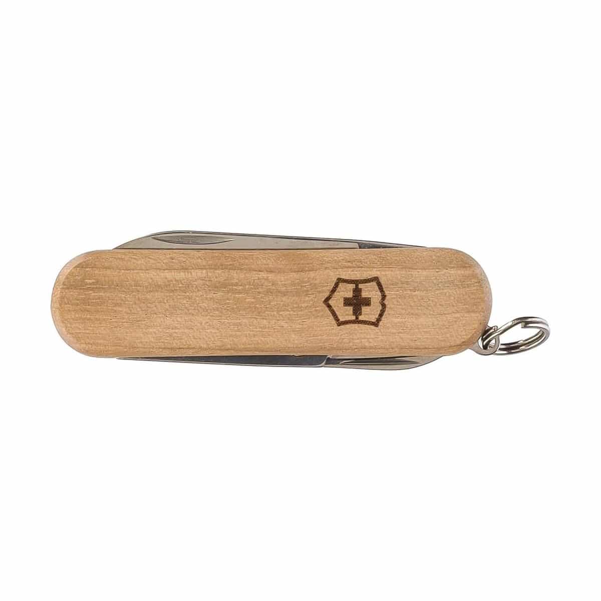 Scyzoryki z logo – nóż wielofunkcyjny victorinox classic sd wood VB273-16_AAB01 Nóż wielofunkcyjny Victorinox Classic SD Wood VB273-16_AAB01