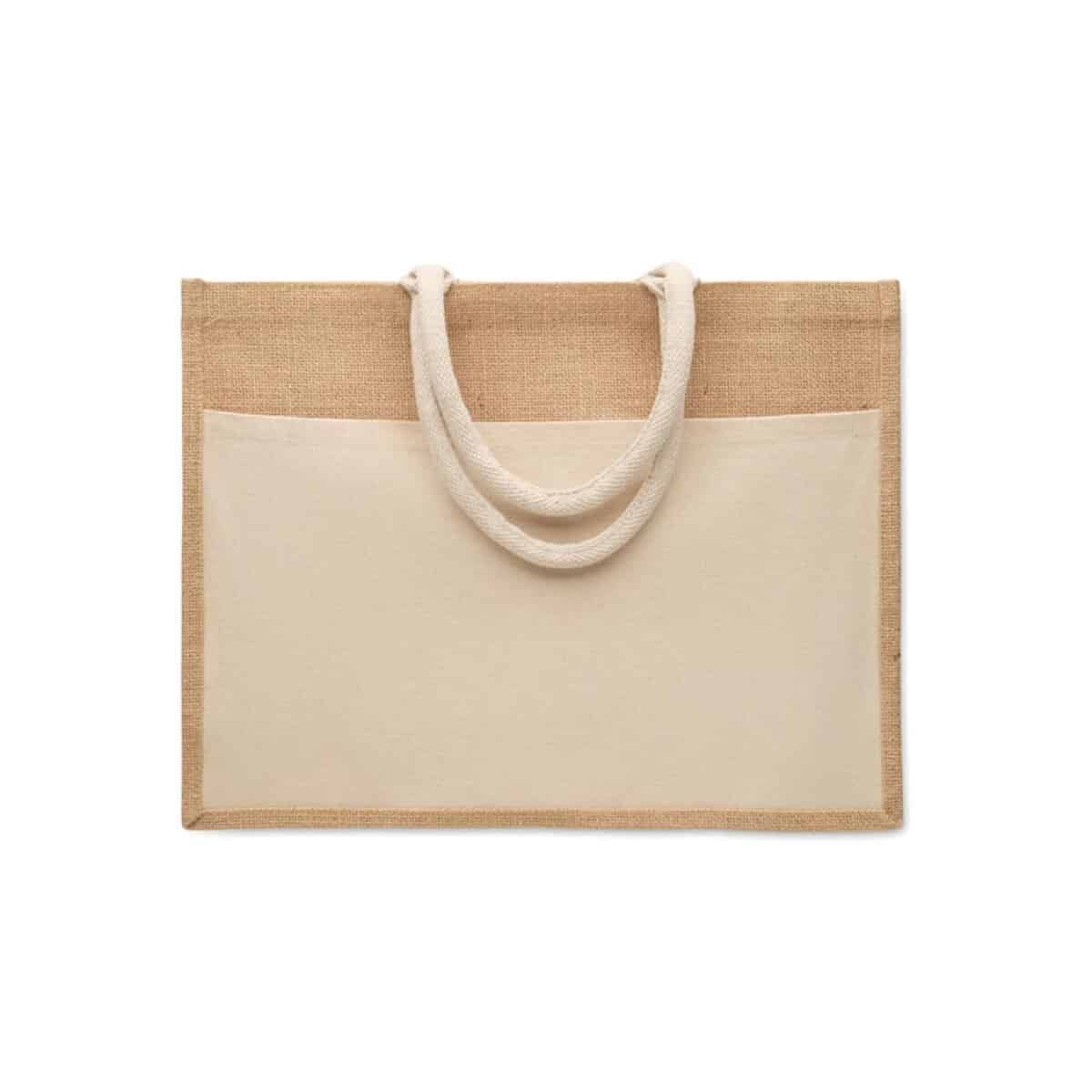 Torby na zakupy z logo – jutowa torba na zakupy baga mo2858-13-back Jutowa torba na zakupy BAGA mo2858-13-back