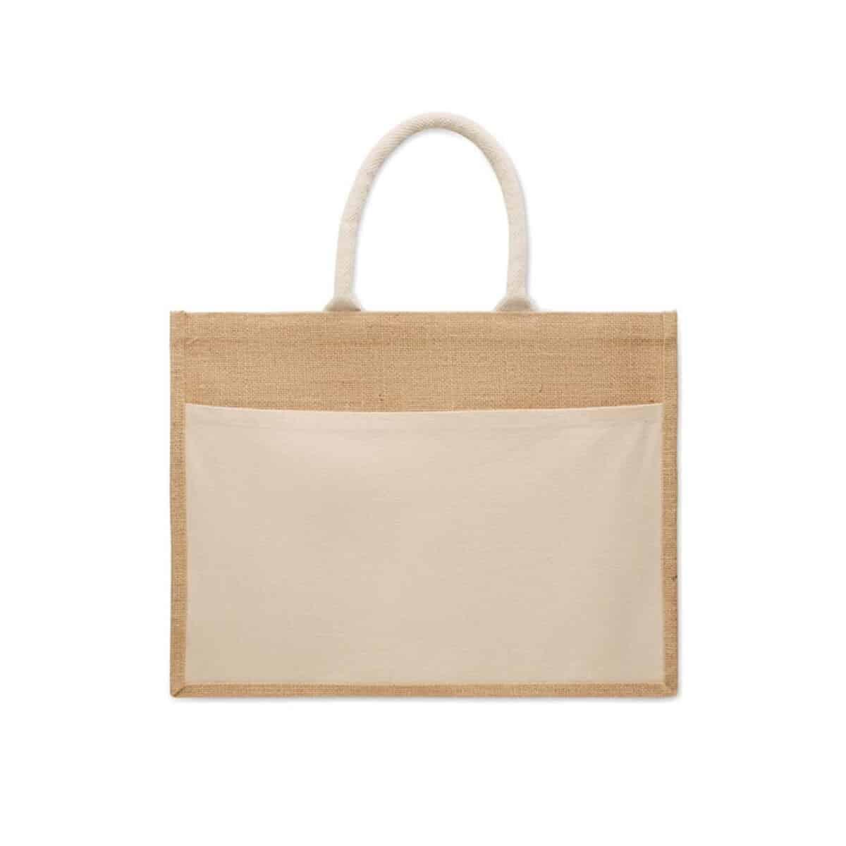 Torby na zakupy z logo – jutowa torba na zakupy baga mo2858-13-side Jutowa torba na zakupy BAGA mo2858-13-side