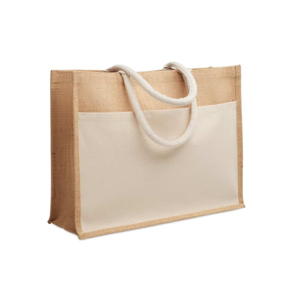 Torby na zakupy z logo – jutowa torba na zakupy baga mo2858-13 Jutowa torba na zakupy BAGA mo2858-13