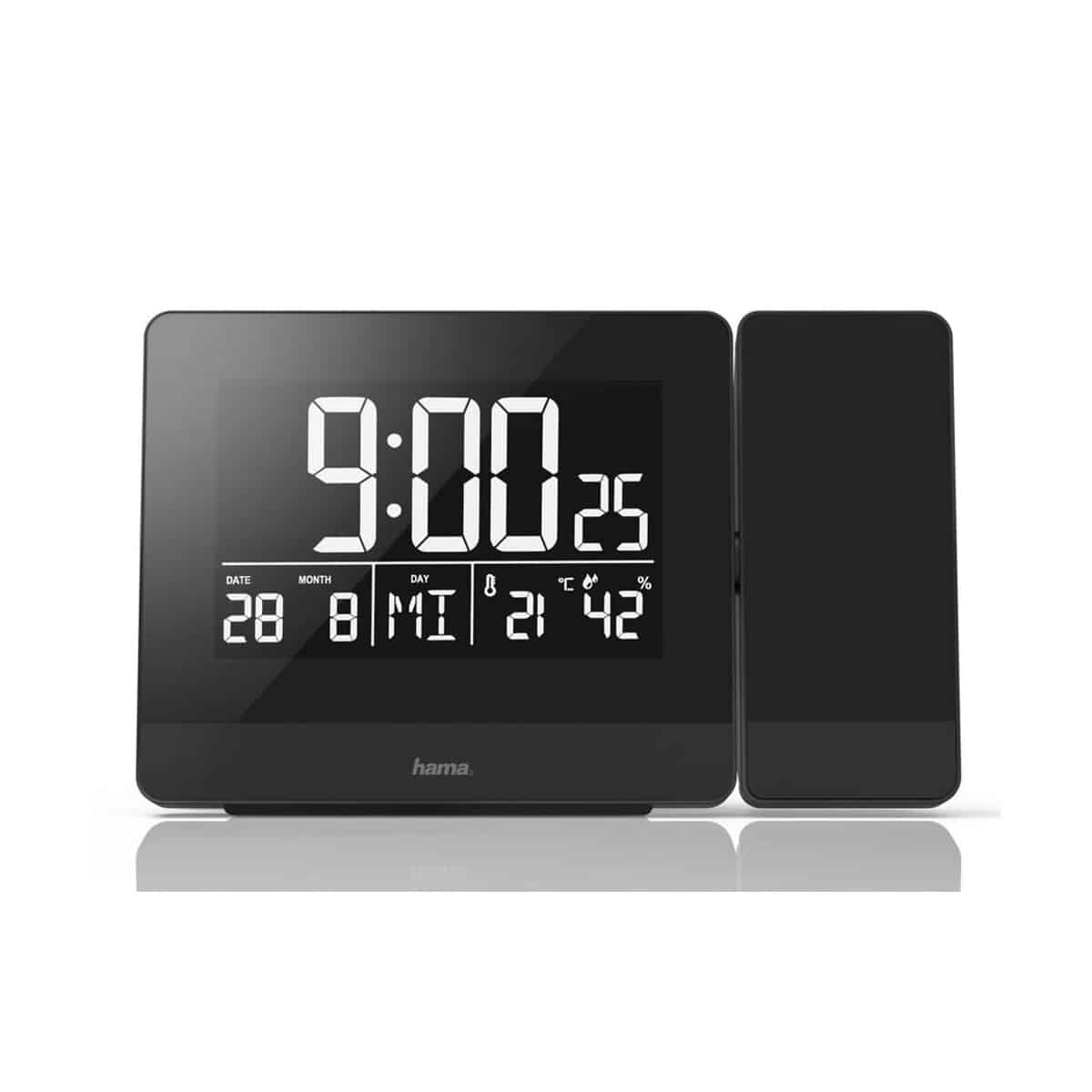 Zegary z logo – zegar, budzik z projektorem hama plus charge VH062-03_AAB01 Zegar, budzik z projektorem Hama Plus Charge VH062-03_AAB01