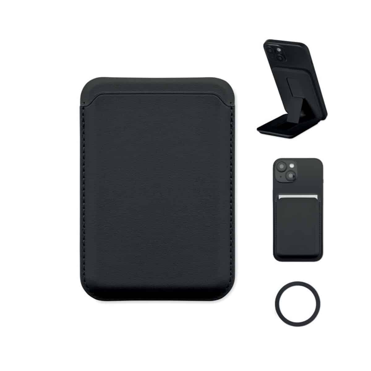Akcesoria do smartfonów z logo – magnetyczne etui na kartę karta stand mo2983-03 Magnetyczne etui na kartę KARTA STAND mo2983-03