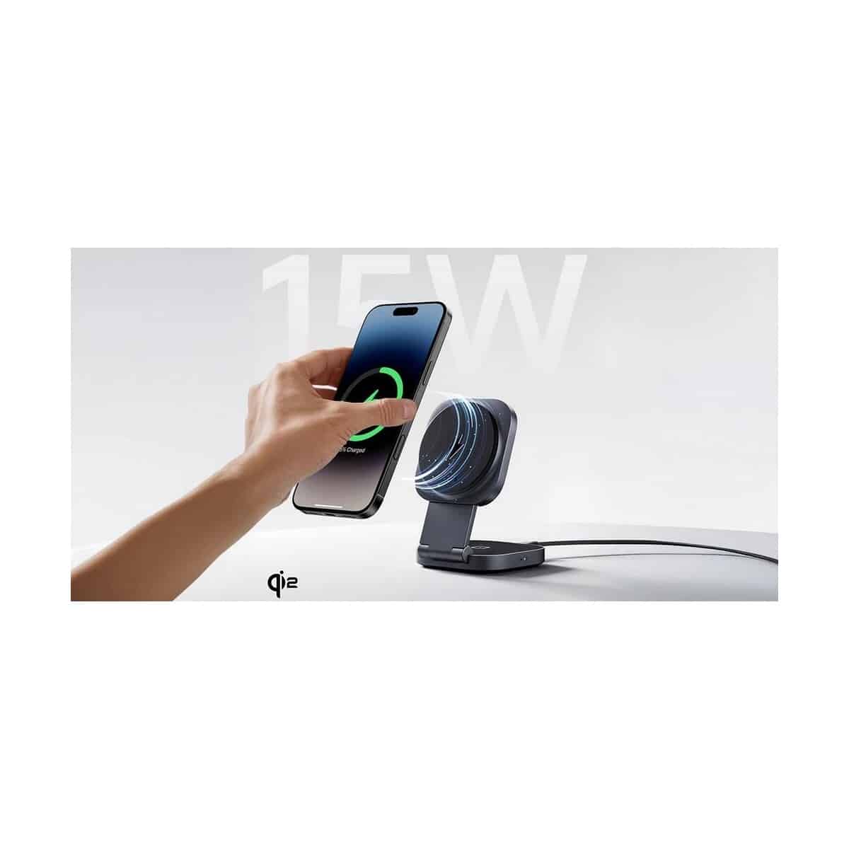 Ładowarki z logo – magnetyczna ładowarka bezprzewodowa 15w aukey VAM11-15_ATM04 Magnetyczna ładowarka bezprzewodowa 15W Aukey VAM11-15_ATM04