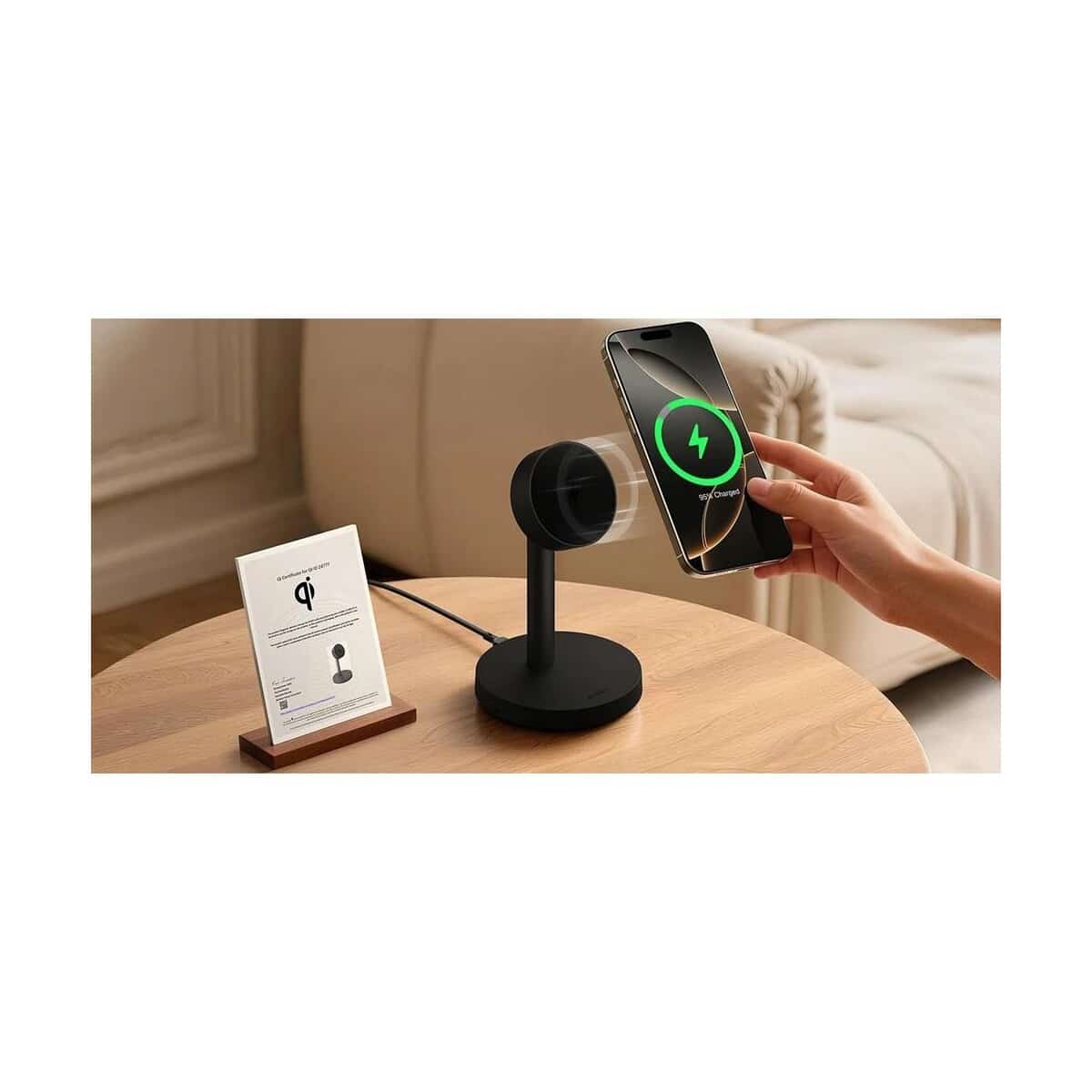 Ładowarki z logo – magnetyczna ładowarka bezprzewodowa 25w aukey VAM16-03_ATM03 Magnetyczna ładowarka bezprzewodowa 25W Aukey VAM16-03_ATM03