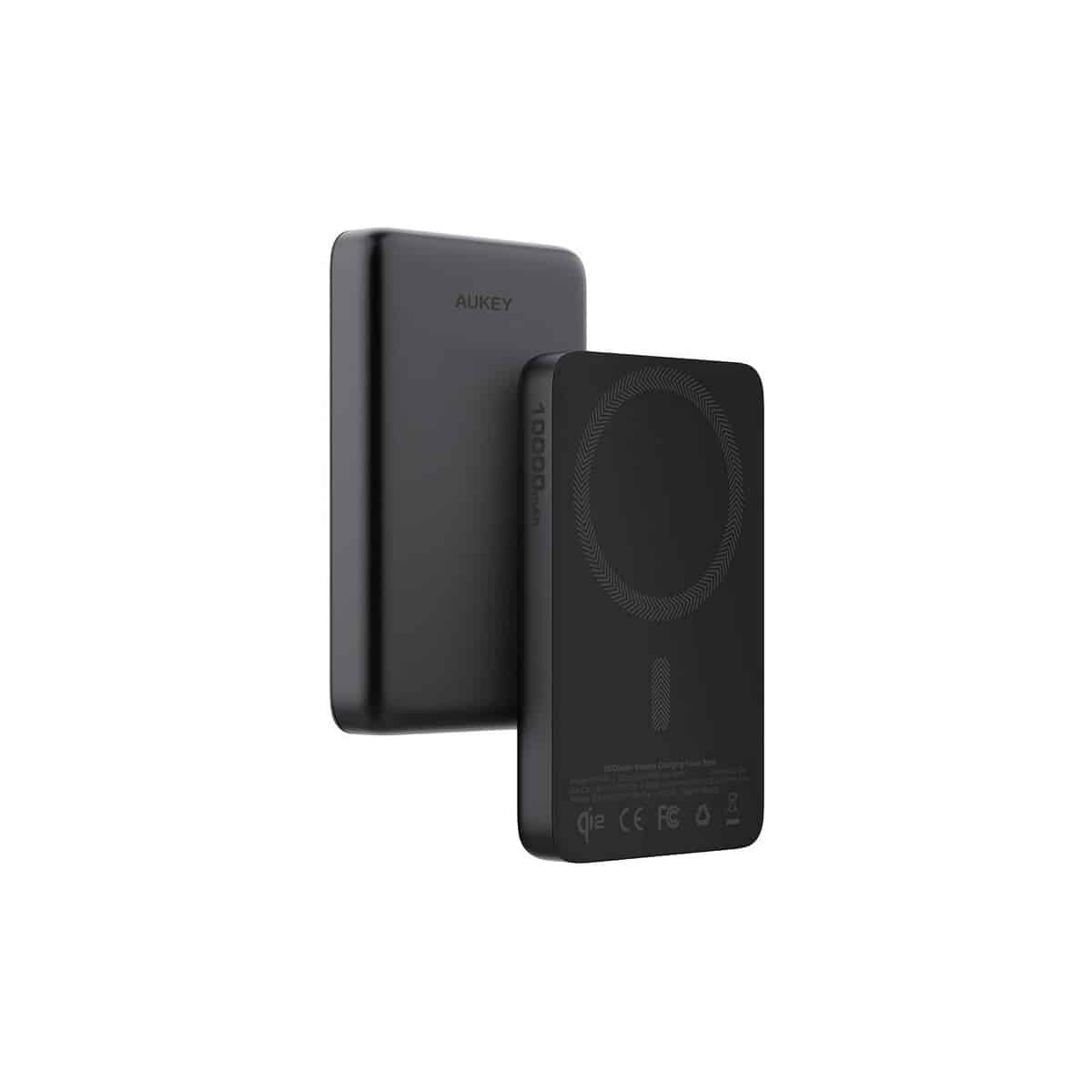 Powerbanki z logo – magnetyczny, bezprzewodowy power bank 10000 mah aukey VAM12-03_AAA01 Magnetyczny, bezprzewodowy power bank 10000 mAh Aukey VAM12-03_AAA01