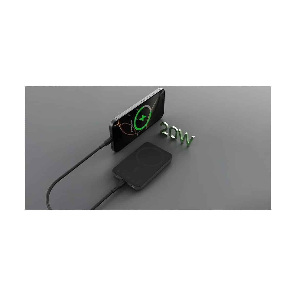Powerbanki z logo – magnetyczny, bezprzewodowy power bank 10000 mah aukey VAM12-03_ATM06 Magnetyczny, bezprzewodowy power bank 10000 mAh Aukey VAM12-03_ATM06