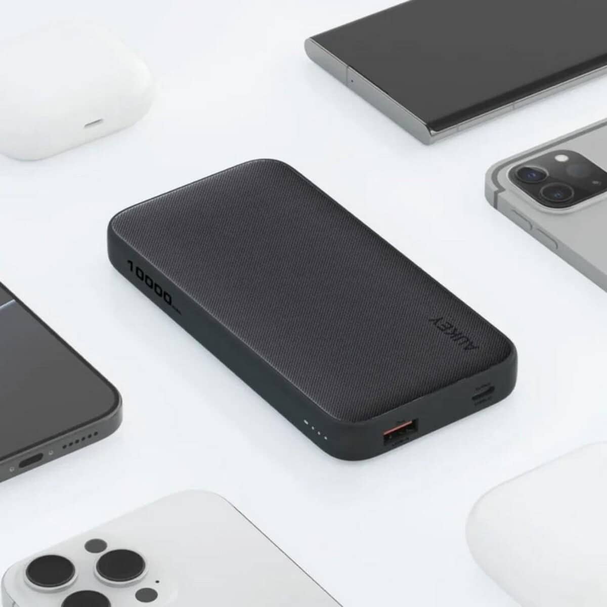 Powerbanki z logo – power bank 10000 mah aukey VAM13-03_ATM01 Power bank 10000 mAh Aukey VAM13-03_ATM01