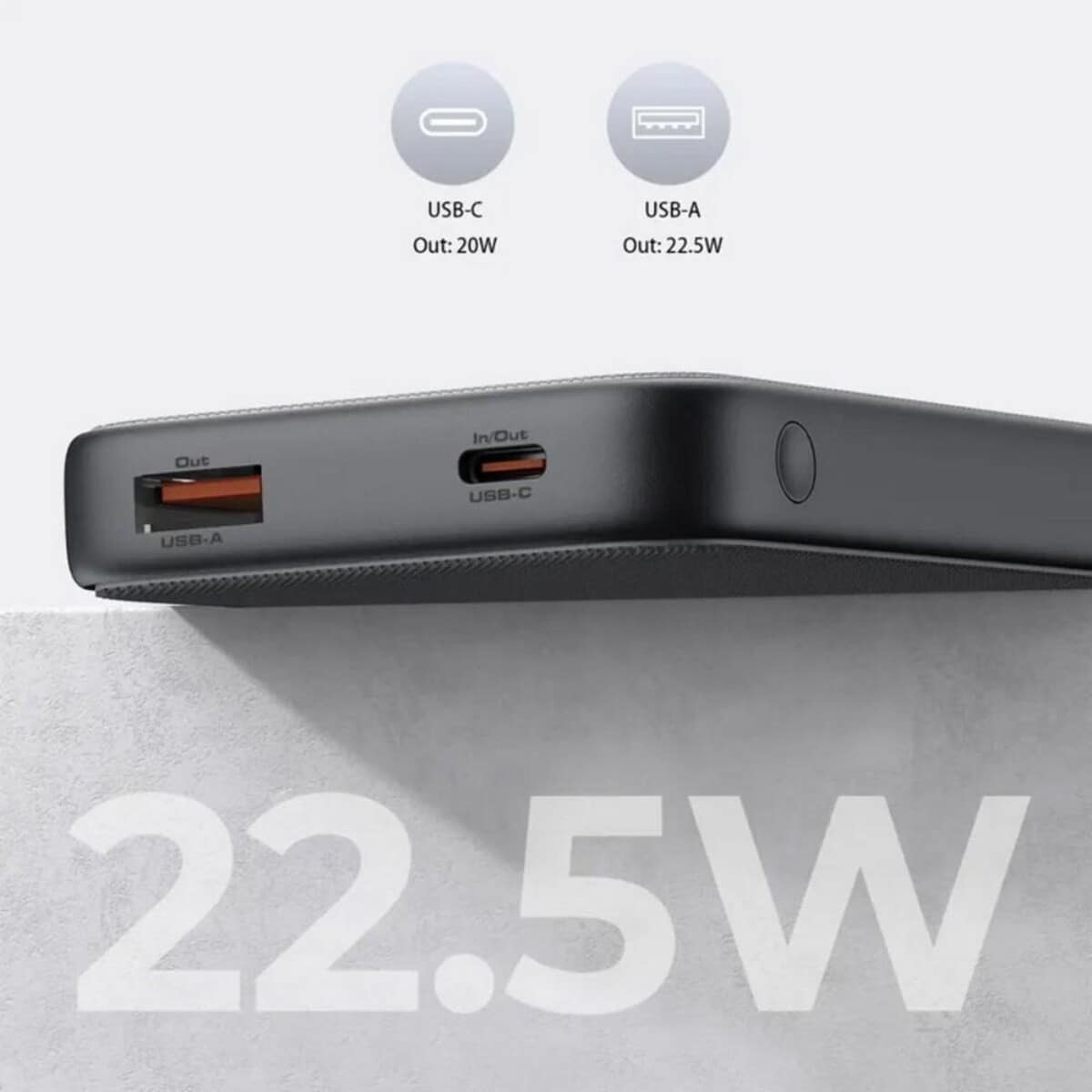 Powerbanki z logo – power bank 10000 mah aukey VAM13-03_ATM03 Power bank 10000 mAh Aukey VAM13-03_ATM03