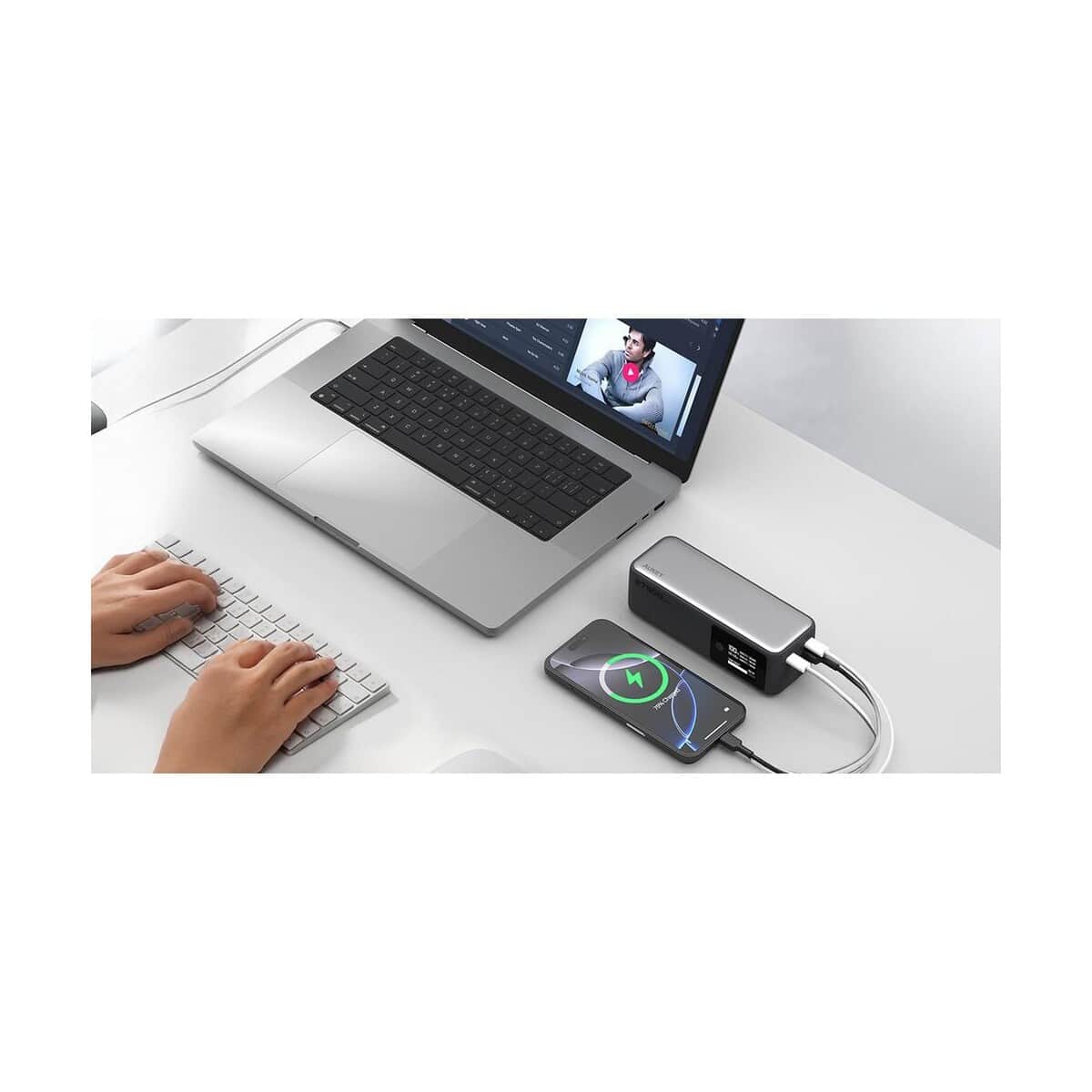 Powerbanki z logo – power bank 27600 mah, 140 w, aukey VAM15-32_ATM07 Power bank 27600 mAh, 140 W, Aukey VAM15-32_ATM07