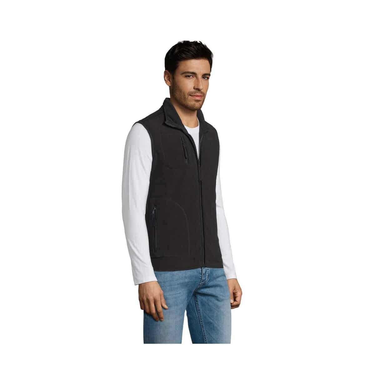 Bezrękawniki z logo – norway uni cardigan 320g norway s51000-bk-side NORWAY UNI CARDIGAN 320g NORWAY s51000-bk-side