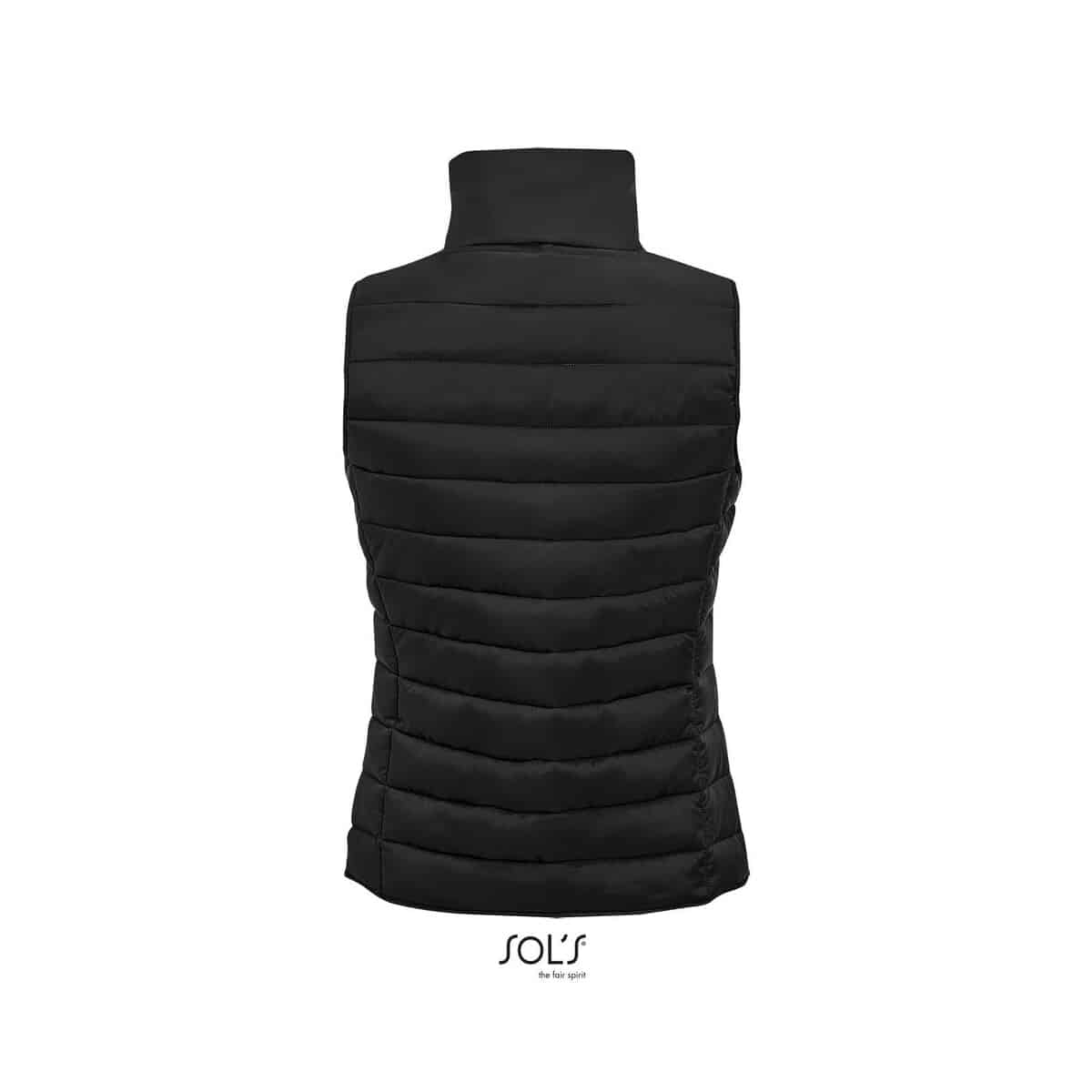 Bezrękawniki z logo – wave damska kamizelka 180g wave women s01437-bk-back WAVE Damska kamizelka 180g WAVE WOMEN s01437-bk-back