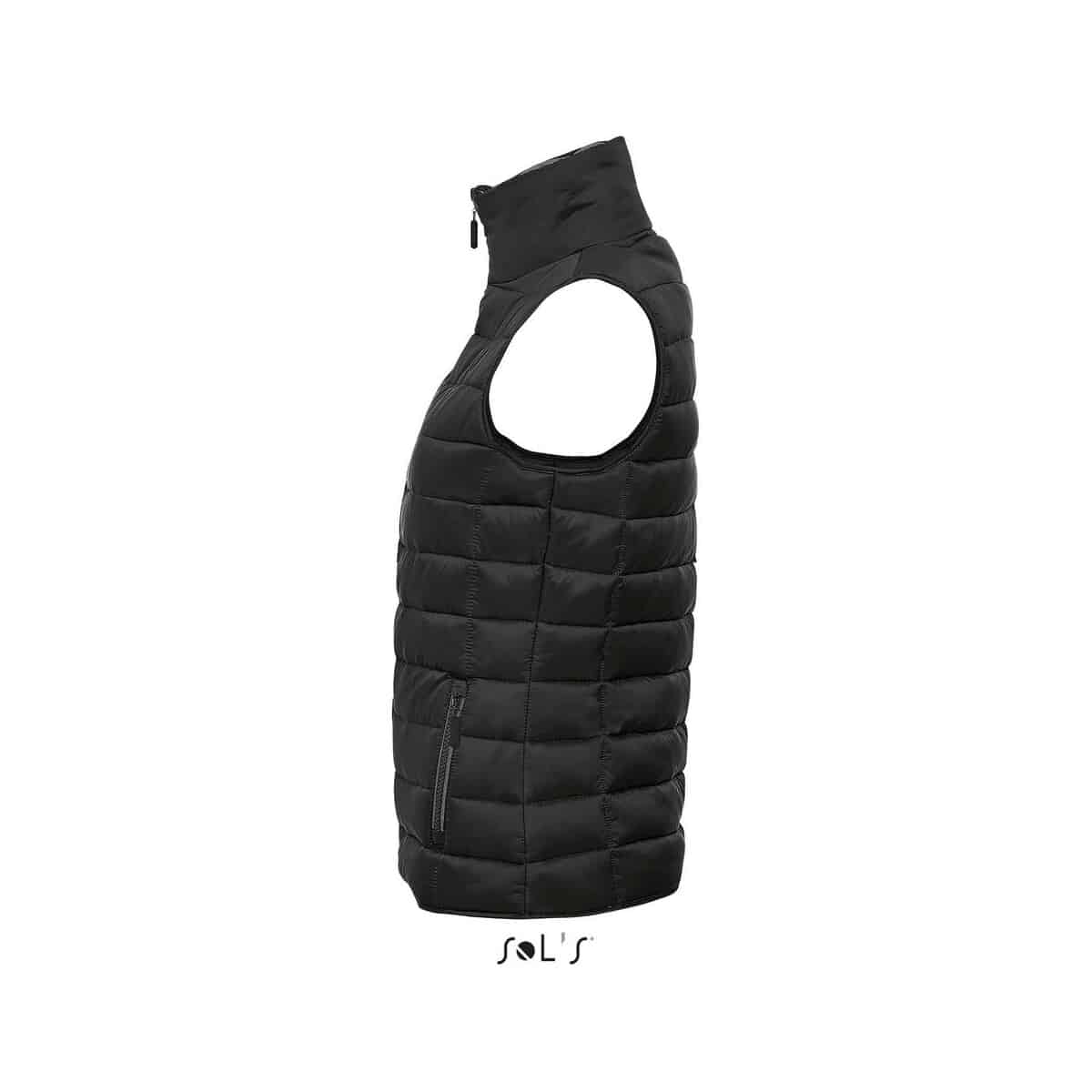 Bezrękawniki z logo – wave damska kamizelka 180g wave women s01437-bk-side WAVE Damska kamizelka 180g WAVE WOMEN s01437-bk-side
