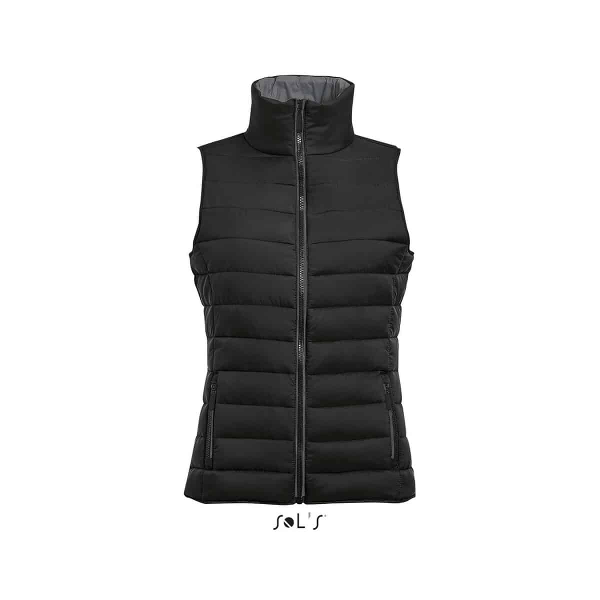 Bezrękawniki z logo – wave damska kamizelka 180g wave women s01437-bk WAVE Damska kamizelka 180g WAVE WOMEN s01437-bk