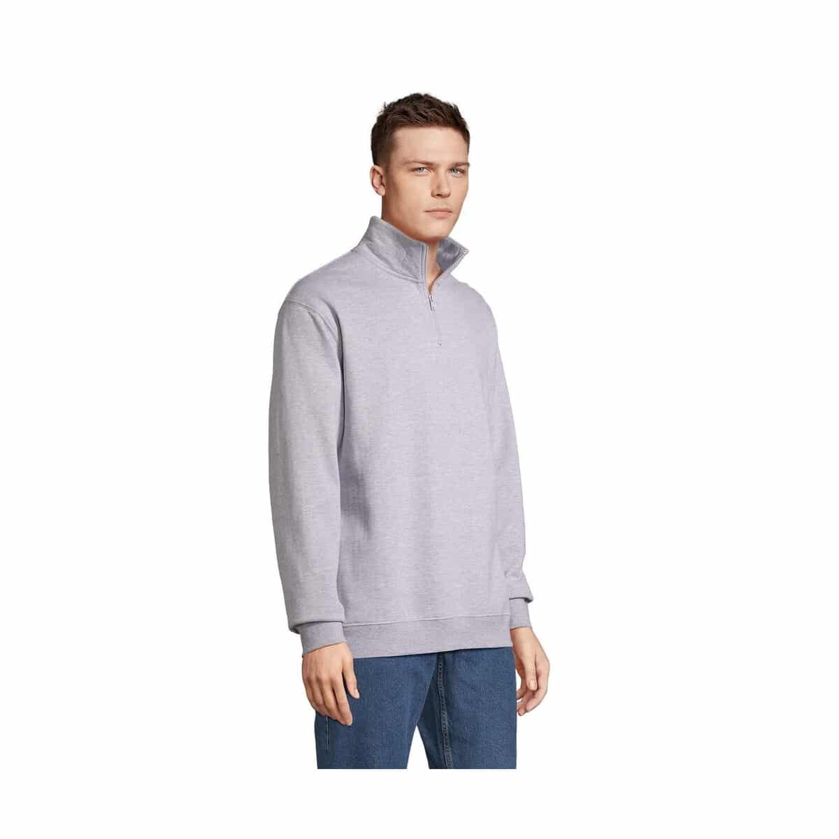 Bluzy z logo – bluza z kołnierzem conrad conrad s04234-gy-side Bluza z kołnierzem CONRAD CONRAD s04234-gy-side