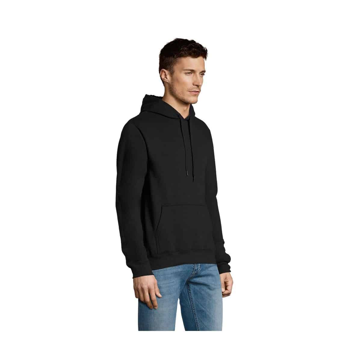 Bluzy z logo – slam uni bluza z kapturem slam s13251-bk-side SLAM Uni Bluza z kapturem SLAM s13251-bk-side