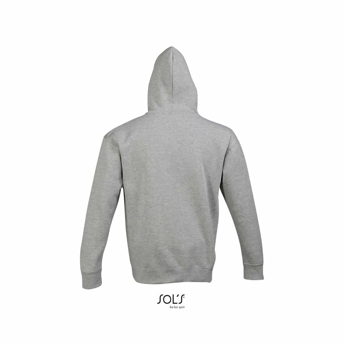 Bluzy z logo – slam uni bluza z kapturem slam s13251-gm-back SLAM Uni Bluza z kapturem SLAM s13251-gm-back
