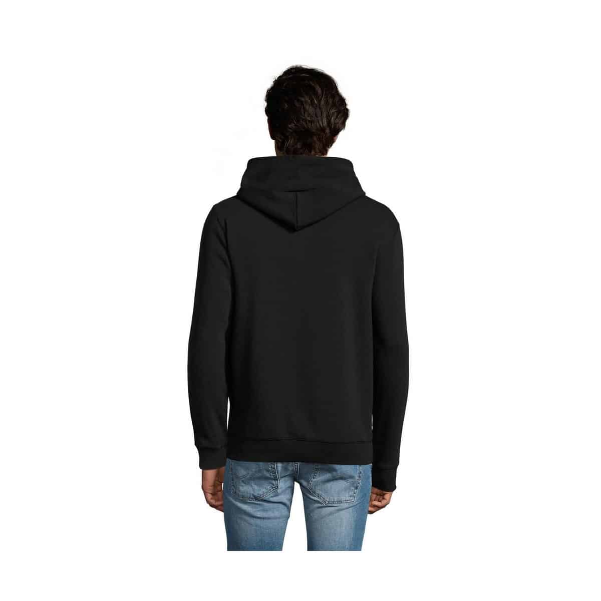 Bluzy z logo – spencer męska bluza 280g spencer s02991-bk-back SPENCER męska bluza 280g SPENCER s02991-bk-back