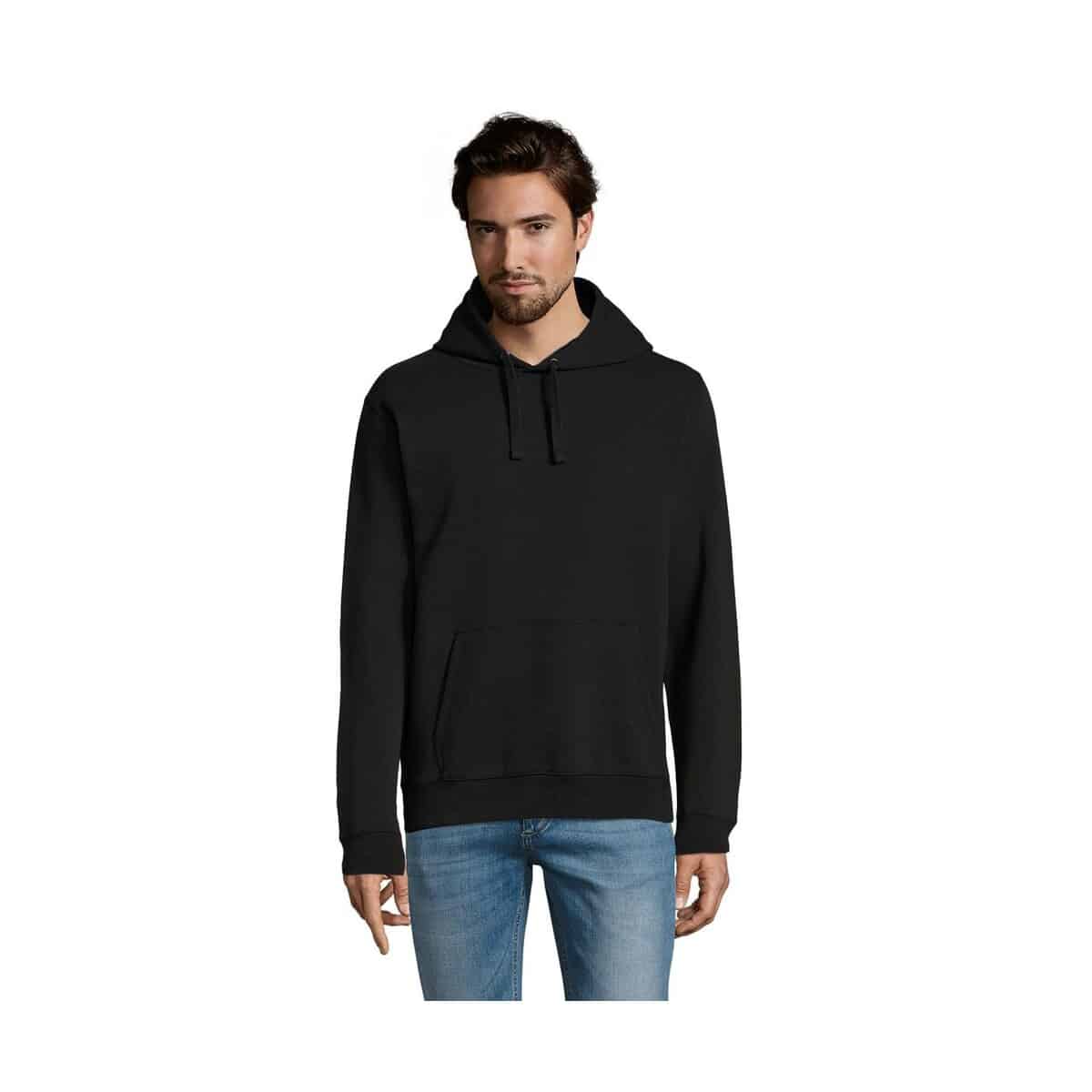 Bluzy z logo – spencer męska bluza 280g spencer s02991-bk SPENCER męska bluza 280g SPENCER s02991-bk
