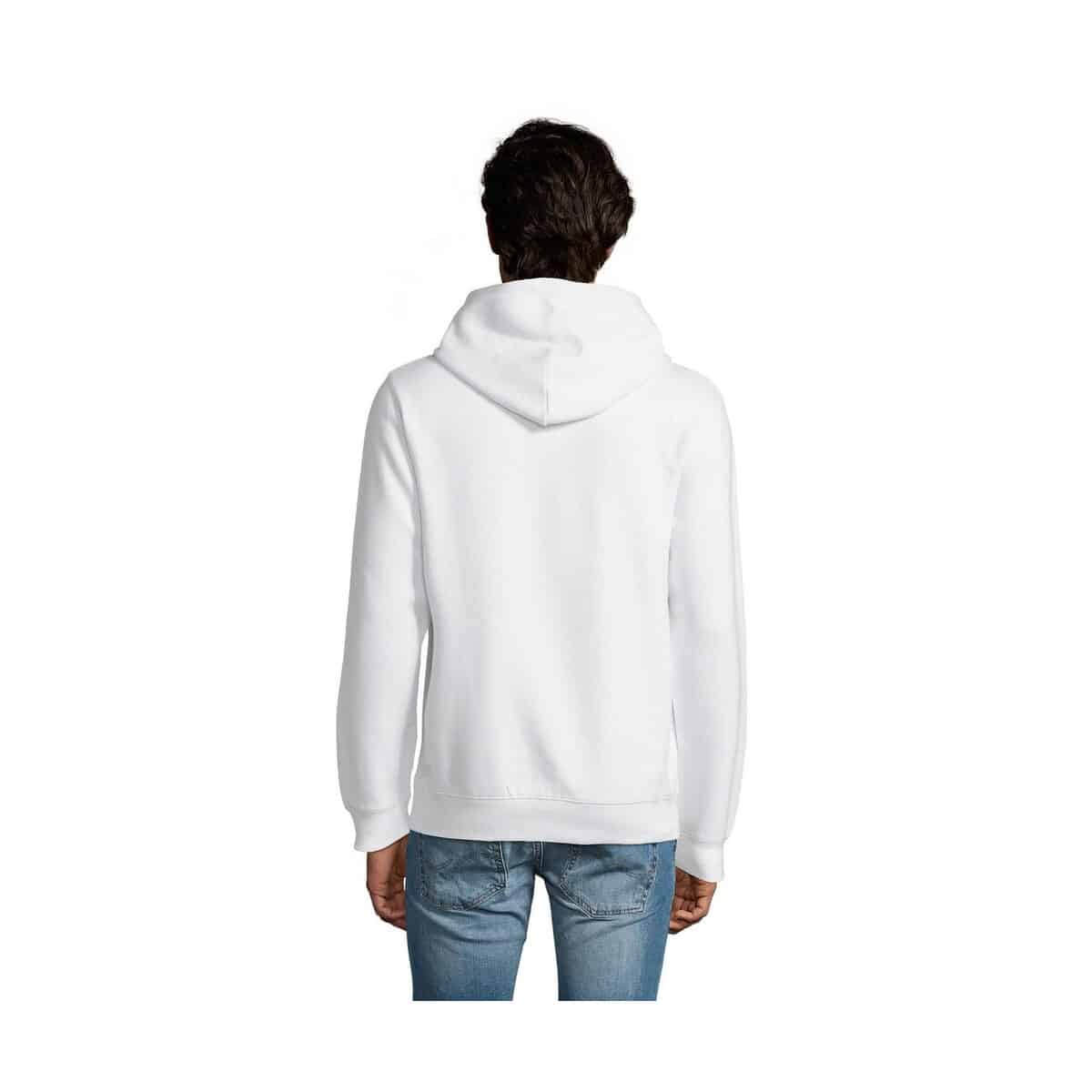Bluzy z logo – spencer męska bluza 280g spencer s02991-wh-back SPENCER męska bluza 280g SPENCER s02991-wh-back