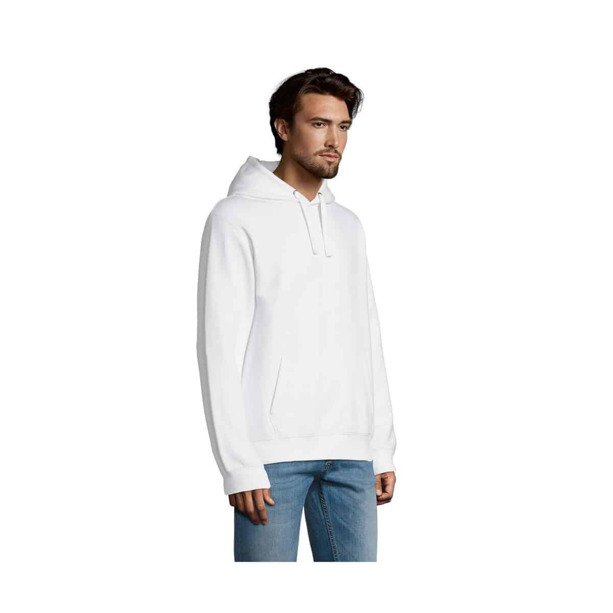 Bluzy z logo – spencer męska bluza 280g spencer s02991-wh-side SPENCER męska bluza 280g SPENCER s02991-wh-side