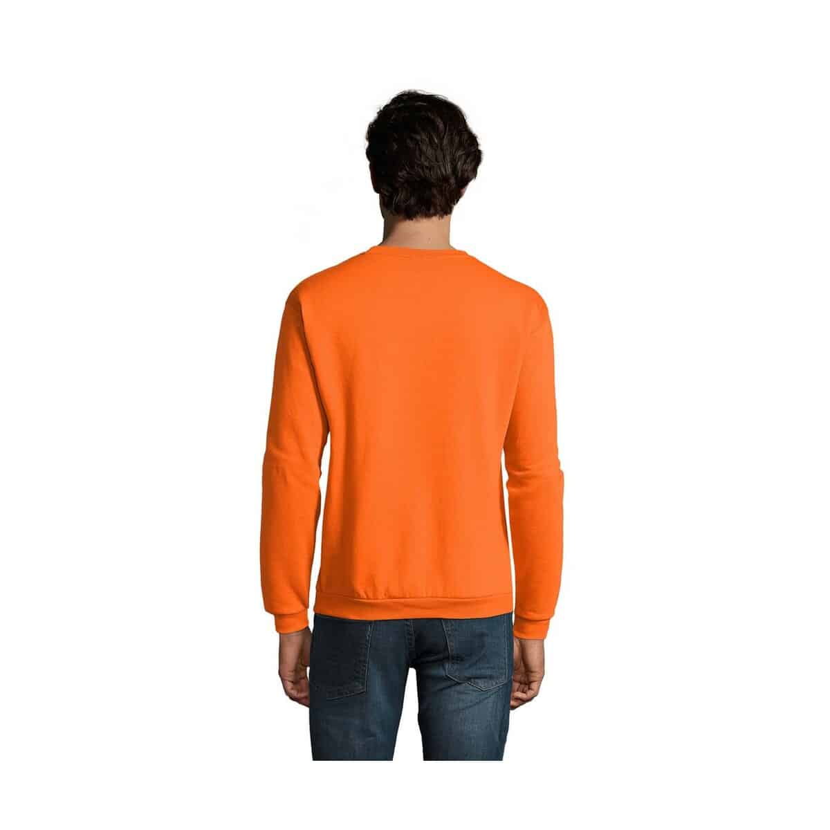 Bluzy z logo – spider męska bluza 260g spider s01168-or-back SPIDER Męska bluza 260g SPIDER s01168-or-back