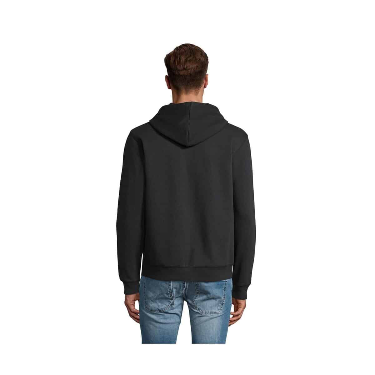 Bluzy z logo – spike hood męskie 280gr spike men s03105-bk-back SPIKE HOOD Męskie 280gr SPIKE MEN s03105-bk-back