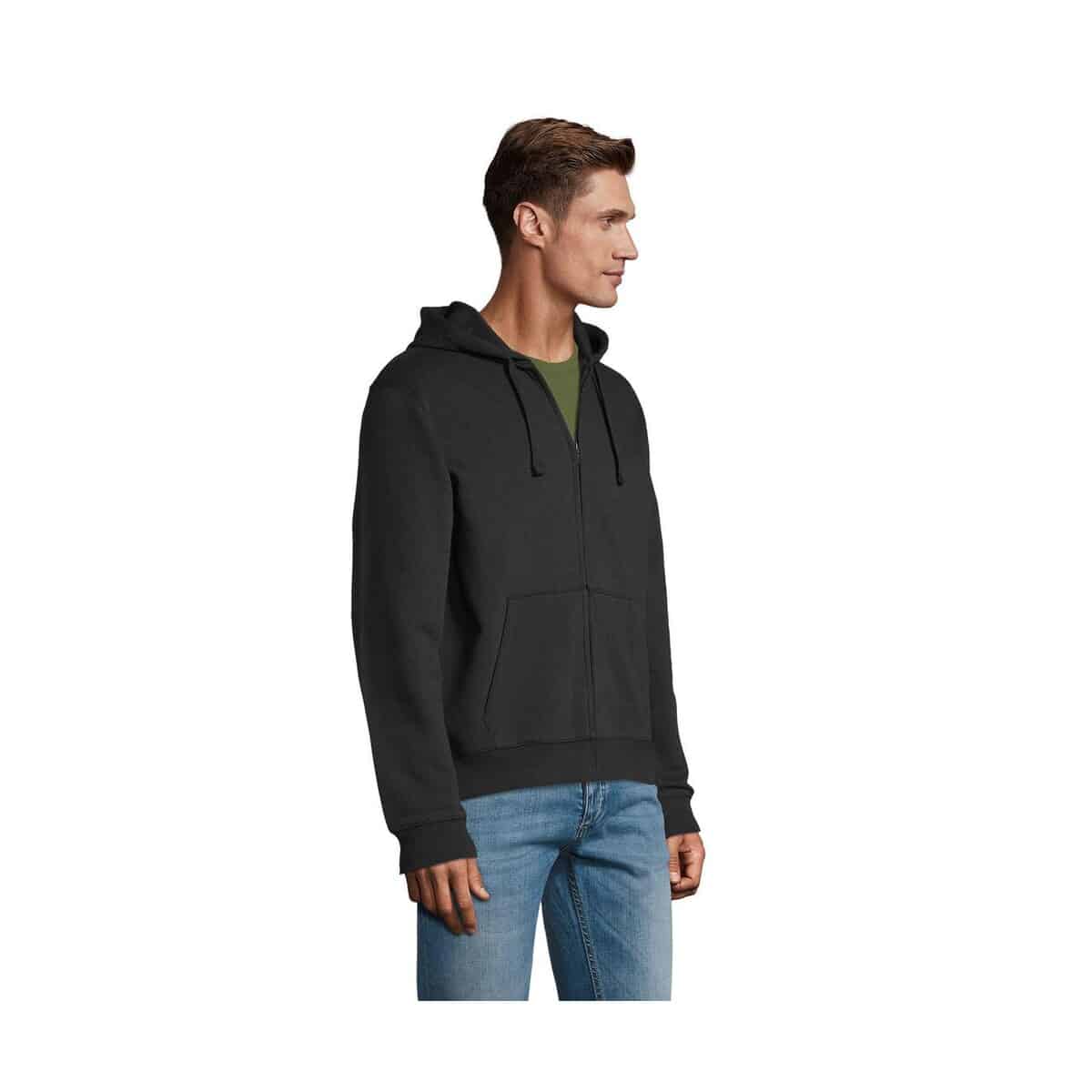 Bluzy z logo – spike hood męskie 280gr spike men s03105-bk-side SPIKE HOOD Męskie 280gr SPIKE MEN s03105-bk-side