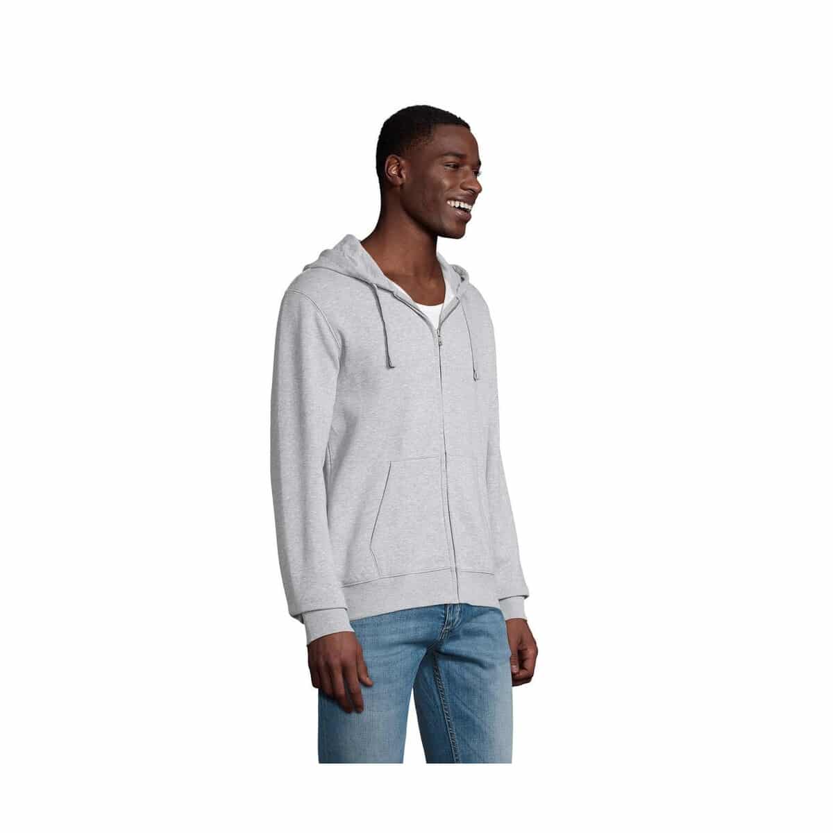 Bluzy z logo – spike hood męskie 280gr spike men s03105-gy-side SPIKE HOOD Męskie 280gr SPIKE MEN s03105-gy-side