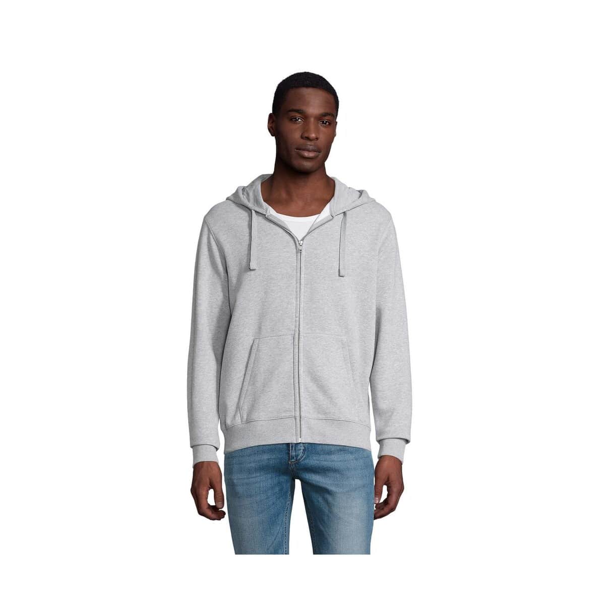 Bluzy z logo – spike hood męskie 280gr spike men s03105-gy SPIKE HOOD Męskie 280gr SPIKE MEN s03105-gy