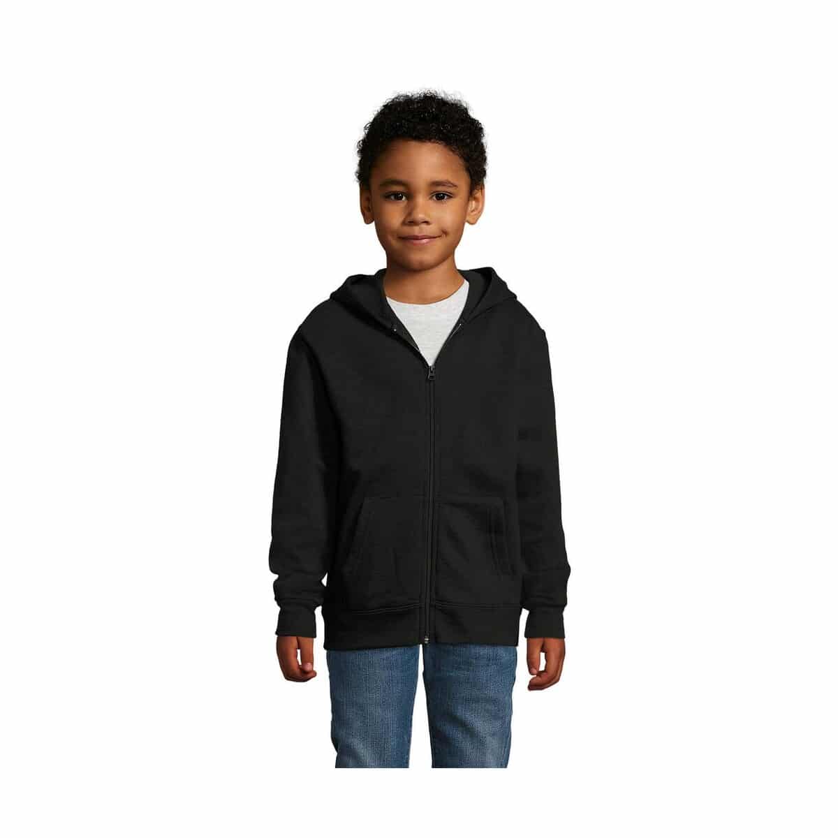 Bluzy z logo – stone dziecięcy hoodie stone kids s02092-bk STONE Dziecięcy hoodie STONE KIDS s02092-bk