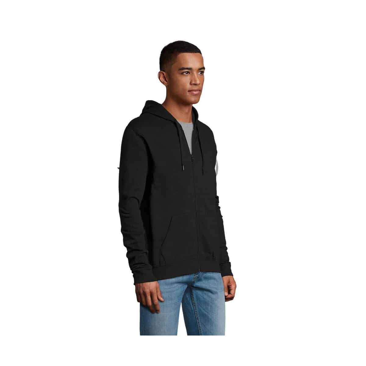 Bluzy z logo – stone uni hoodie 260g stone s01714-bk-side STONE UNI HOODIE 260g STONE s01714-bk-side