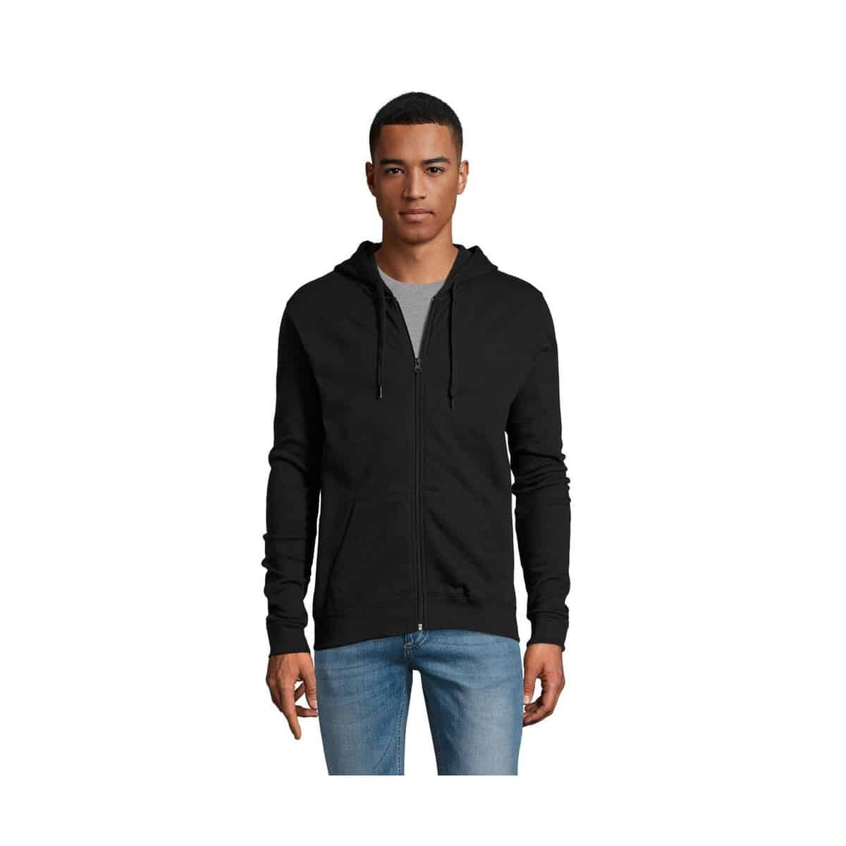 Bluzy z logo – stone uni hoodie 260g stone s01714-bk STONE UNI HOODIE 260g STONE s01714-bk