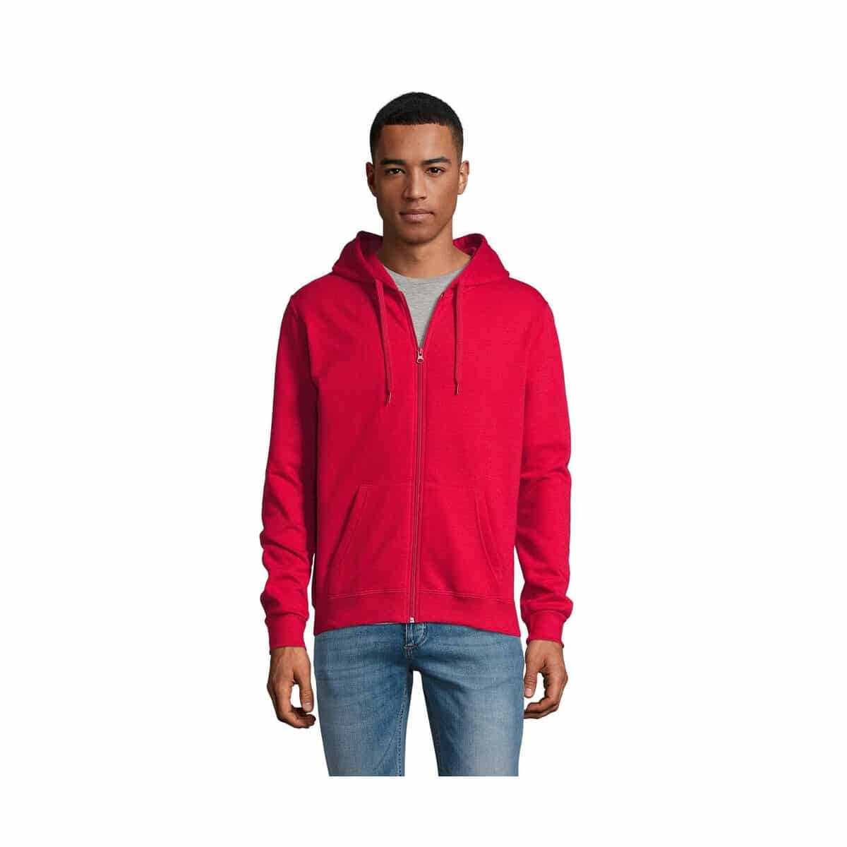 Bluzy z logo – stone uni hoodie 260g stone s01714-rd STONE UNI HOODIE 260g STONE s01714-rd