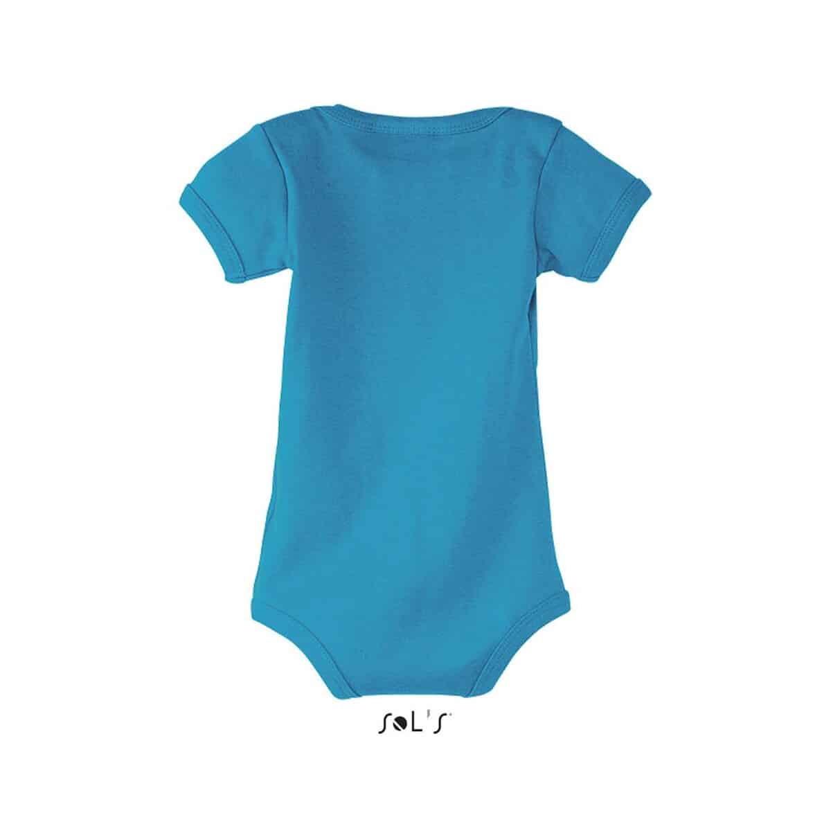Gadżety tekstylne z logo – bambino dziecięce body 180g bambino s00583-aq-back BAMBINO Dziecięce body 180g BAMBINO s00583-aq-back